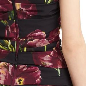 Dolce & Gabbana Ruched Off the Shoulder Dress